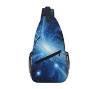 Blue Galaxy Crossbody Sling Bag Crossbody Shoulder Chest Bag Shoulder Strap Waist Fanny Pack Men Women