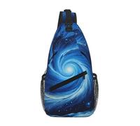 Blue Galaxy Crossbody Sling Bag Crossbody Shoulder Chest Bag Shoulder Strap Waist Fanny Pack Men Women