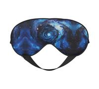 Blue Galaxy Eye Mask for Sleeping, Sleeping Mask Blocking Out Light Perfectly for Women and Men, Soft and Comfortable Blindfold for Travelling