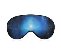 Blue Galaxy Eye Mask, Side Sleeping Mask Light Blindfold Sleeping Mask Nose Pad and Elastic Band for Children Women and Men