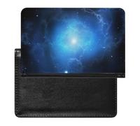 Blue Galaxy Passport Cover Protector Rfid Blocking Passport Holder Id Card Holder Secure Travel Wallet Organizer for Passport Tickets Credit Cards, style, One Size