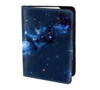 blue galaxy pattern print Passport Cover, Passport Holder Cover Wallet Passport Wallet Case for Cards and Documents