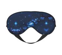 Blue Galaxy Pattern Print Sleep Mask Silk-Like Eye Mask Sleeping Eye Mask for Women Men for Travel Sleep Relaxation