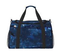 Blue Galaxy Print Ample Space Travel Duffle Bags Large Capacity Hand Travel Bag for Airplane Weekend