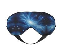 Blue Galaxy Print Eye Mask,Silk-Like Sleep Mask,Night Sleeping Mask for Men Women,for Sleep Relaxation