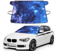Blue Galaxy Print Windshield Cover For Ice And Snow, Universal Fit For Car Suv, 600d Oxford Fabric Frost Protector