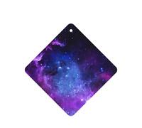 Blue Galaxy Printing 10 Pcs Car Air Fresheners Cards For Scented Hanging Sheets For Bathroom With Rope