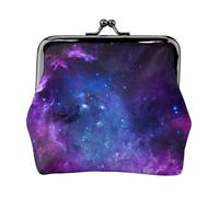 Blue Galaxy Printing Small Coin Purse, Lightweight Travel Wallet for Sightseeing Tours and Shopping Sprees