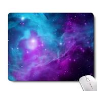 Blue Galaxy Purple Nebula Universe Space Mouse pad,Personalized Design Mousepad Non-Slip Rubber Base Mouse Pads for Desk Computers Laptop Office,Square Mousepad ForOffice Laptop