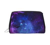 Blue Galaxy Travel Makeup Bag, Organizer Bag with Divider,Portable Zipper Toiletries Storage Case