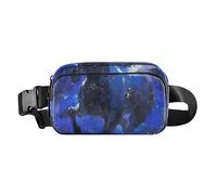 Blue Galloping Horse Stylish Fanny Waist Pack for Women Men Small Crossbody Shoulder Bag with Adjustable Strap for Workout Running Hiking