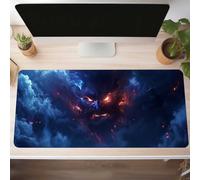 Blue Gaming Mouse Mat Sky Large Mouse Pad 900x400x3 mm XXL Mousepad Desk Mat Improved Precision and Speed Rubber Base for Stable Grip on Smooth Surfaces Table Pad PjY13277 V-J