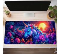 Blue Gaming Mouse Mat Unicorn Large Mouse Pad 800x400x3mm XXL Mousepad Desk Mat Improved Precision and Speed Rubber Base for Stable Grip on Smooth Surfaces Table Pad PjY11317 S-S