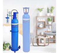 Blue Gas Cylinder Storage Cart for 10/15/20L Cylinders 80/95/110cm with Wheels(20L 110cm 43 3/10)