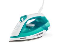(Blue) Geepas 2in 1 Cordless Steam Iron Ceramic Soleplate