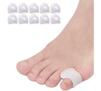 (Blue) Gel Toe Separators,10 Pack Pinky Toe Spacers For Overlapping Toes, Bunions, Big Toe Alignment,hammer Toe Straighteners