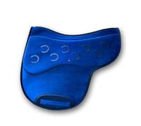Blue General purpose numnah saddle pad with integrated tech foam panels. Zero slippage (Single Sided Anti Slip, Medium/Large saddles from 17.5" - 19.5")