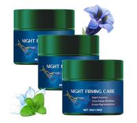 Blue Gentian & Edelweiss Contouring Night Cream, Organic Intensive Night Care, Natural Cosmetic Anti-Aging Cream/Moisturizing Cream, Reduce Wrinkles/Pigment Spots & Activate Cell Renewal (3)