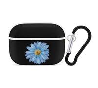 Blue Gerbera Daisy Flower Wild Earphone Case PC Bluetooth Earbud Case Headphone Cases Compatible with Airpods Pro White-style