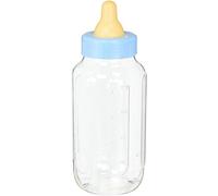 Blue Giant Plastic Baby Bottle Bank (27cm Tall) 1 Piece - Adorable Coin Saving Storage Solution for Kids and Nursery Decor