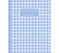 Blue Gingham Composition Notebook: Coquette Checkered Pattern College Rule Lined Journal; 8x10"