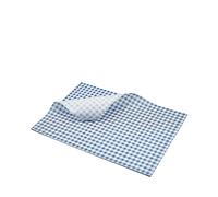 Blue Gingham Greaseproof Paper Sheets 37.5 x 25cm (1x1000)