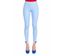Blue Gingham Leggings Women Costume Cosplay Halloween Fancy Dress UK 10-14 | Blue gingham, Red sequin ankle bows, Soft stretch fit, UK 10-14, World Book Day, Theatre, Cosplay