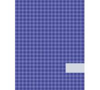 Blue Gingham Notebook (8.5" x 11") - Alternating Blank & Lined Pages with Date Header | Write & Sketch Journal with Name Label for School or Notes: ... for Writing, Drawing & Organized Thinking