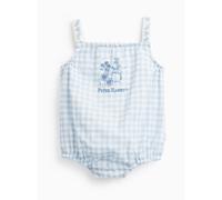 Blue Gingham Peter Rabbit Print Sleeveless Bodysuit 3-6 months