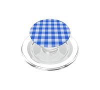 Blue Gingham Preppy Aesthetic Girly Trendy Fashion PopSockets PopGrip for MagSafe