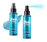 Blue Glitter Body Shimmer Spray - Quick Dry, Waterproof Sparkle Mist for Hair, Face & Body, Long-Lasting Lightweight Glow for Festival, Wedding, Stage & Party Makeup