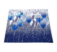 Blue Glitter Photo Backdrop Vinyl Wall Tapestry for Birthday Decor | Background Cloth, Realistic Effect, Suitable for Curtains and Tablecloth Use, Wall Decoration