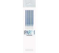 Blue Glitz Birthday Sparklers (17cm) - Dazzling & Vibrant Celebration Igniters - Perfect for Birthdays & Special Occasions - 8ct