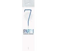 Blue Glitz Number 7 Birthday Sparkler (17cm) - Perfect for Birthday, Anniversary & Milestones Celebration - 1 Pc