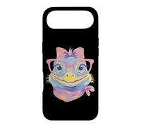 Blue Goat Portrait Animal Lover Graphic Pink Glasses Floral Case for iPhone Air