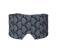 Blue Gold Art Deco Peacock, Full Eye Covers Light Blocking Eye Mask Sleep Eye and Ear Muffs