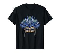 Blue Gold Carnival Mask of Grace T-Shirt