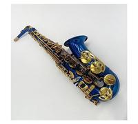 Blue Gold Key Professional Alto Saxophone E Tone Gold-plated Alto Sax Instrument Saxophone for Student