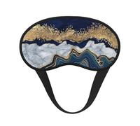 Blue Gold Marble Marble, Full Eye Covers Light Blocking Eye Masks Blackout Sleep Eye Muffs