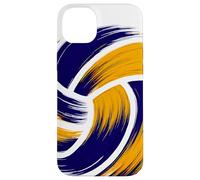Blue Golden Yellow Volleyball Team Players, Coaches and Fans Case for iPhone 14 Plus