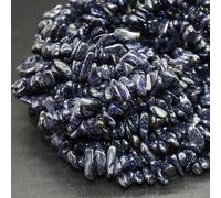 Blue Goldstone Chips Beads - 36 inches Strand