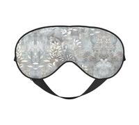 Blue Grace Flora Light Blocking Sleep Mask Adjustable Comfortable Soft Eye Cover Reversible Night Rest