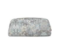 Blue Grace Flora Pen Case Pencil Case Cosmetic Bag Office Storage Bag Pouch Holder Daily Storage