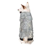 Blue Grace Flora Print Dog Hoodie For Small Dogs, Warm, Soft, And Breathable Sweatshirt, Easy To Wear Jumper, Pet Winter Weather Coat Pullover