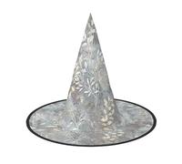 Blue Grace Flora print Halloween hat, set of 1, fit for family themed parties, yard decorations, carnival parties