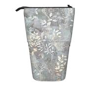 Blue Grace Flora Print Standing Pencil Case Telescopic Pencil Bag Pop Up Pencil Pouch Pen Pouch Makeup Cosmetics Bag