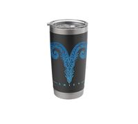 Blue Gradient Aries Sigil Stainless Steel Insulated Tumbler