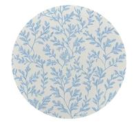 Blue Grass Leaf Plant Round Mouse Pad, Mousepad with Non-Slip Rubber Base Office Desk Accessories for Laptop Computer, Color486