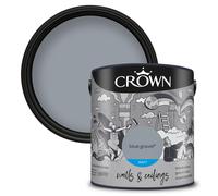 Crown Walls and Ceilings Matt Emulsion Paint, Blue Gravel 2.5L