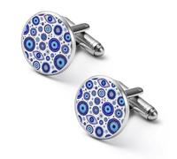 Blue Gr vil Eyes Cufflinks Funny Cuff Links for Men Father Dad Wedding Christmas Shirts